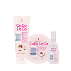 Kit-Shampoo-250ml---Coconut-Mask-200ml---Oleo-Coco-Loco-75ml-