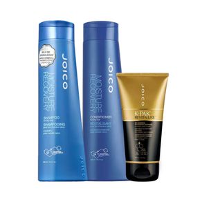 Kit-Shampoo-Moisture-Recovery-Dry-Hair-300ml---Condicionador-Moisture-Recovery-Dry-Hair-300ml---Mascara-K-Pak-Revitaluxe-150ml-